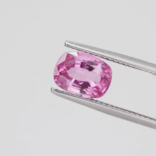 2.46ct Natural Unheated Pink Spinel – VVS1 Cushion Cut Tanzanian Gem COBS17