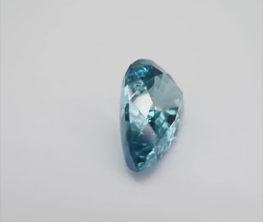 13.59ct Natural Cambodian Blue Zircon | Massive Untreated Pear Cut ZCON16