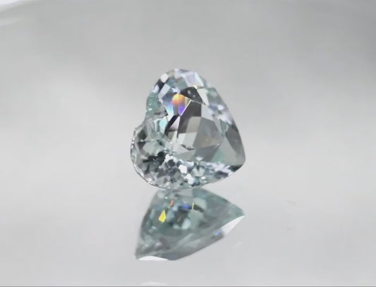 5.20ct Natural Heart Shaped Aquamarine – VVS Indian Gemstone AQA03