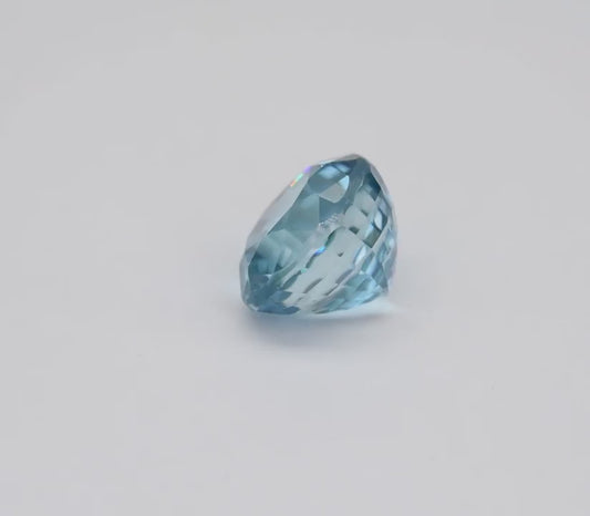 11.53 Cts Blue Zircon from Cambodia: Sparkling Gemstone ZCON18