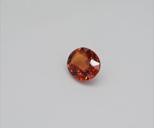 2.11ct Natural Flawless Spessartite Garnet – Orange Nigerian Oval Gem GAR02