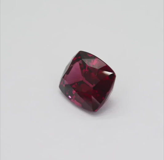 7.12ct Flawless Pink Rhodolite Garnet | Large Natural Cushion Cut GAR11