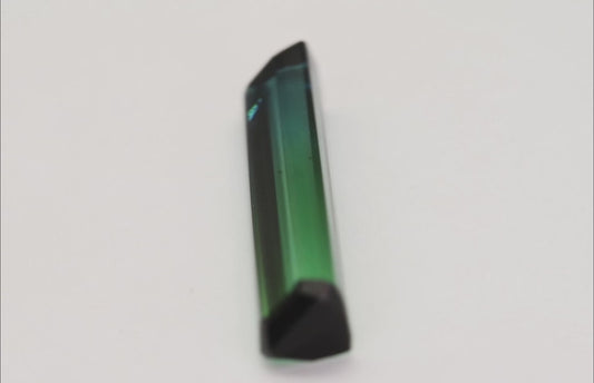 6.50ct Natural Bi-Color Tourmaline | Afghan Blue-Green Octagon TOR9