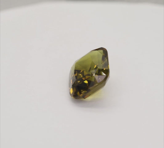 10.08ct Natural Sri Lankan Sinhalite | Rare Green VVS Cushion Cut SIN02